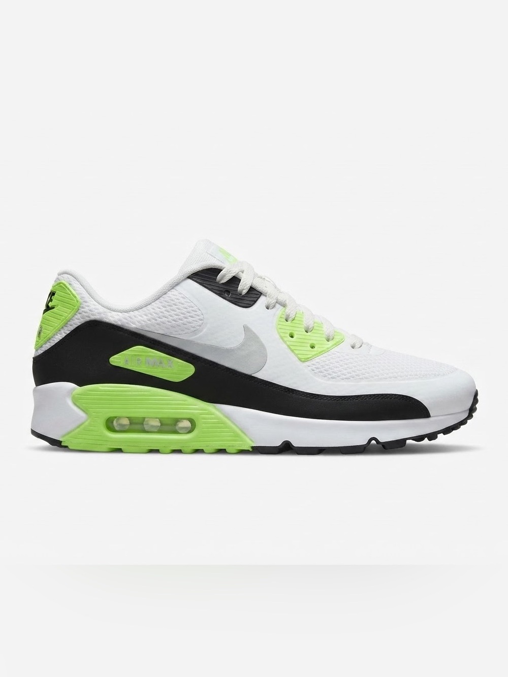 Nike Men’s Air Max Style Sneaker - White/Neon Green/Black